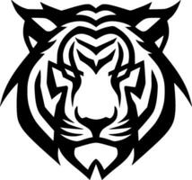 Tiger - - schwarz und Weiß isoliert Symbol - - Vektor Illustration