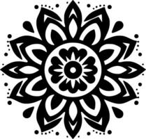 mandala, minimalistisch und einfach Silhouette - - Vektor Illustration