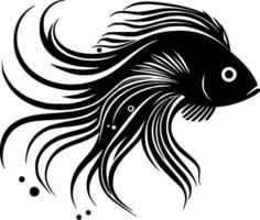 Fisch, minimalistisch und einfach Silhouette - - Vektor Illustration