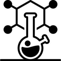 fast ikon för kemisk vektor