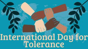 internationell dag för tolerans vektor