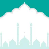 moderne islamische hintergrundvorlage, kombination mit moscheendesign. vektor