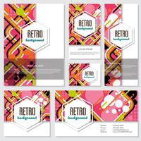 Gammal retro vintage stil design mall vektor