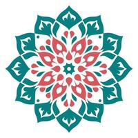 dekorativ kreisförmig Mandala Vektor isoliert auf ein Weiß Hintergrund, abstrakt bunt Mandala