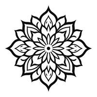 dekorativ detailliert Mandala Vektor isoliert auf ein Weiß Hintergrund, abstrakt bunt Muster Mandala