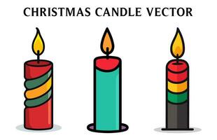 Weihnachten Kerze Vektor Illustration kostenlos