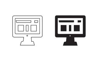 Symbol einstellen zum Kataloge. isoliert auf ein Weiß Hintergrund, ein Basic Sammlung von Vektor Symbole zum Seite? ˅ Design