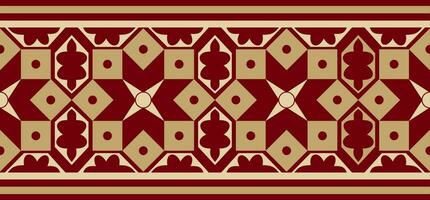 Vektor nahtlos National rot und schwarz Ornament von uralt Persien. iranisch ethnisch endlos Grenze, rahmen..