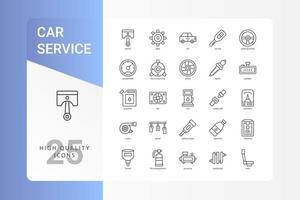 Autoservice-Icon-Pack für Ihr Website-Design, Logo, App, Benutzeroberfläche. vektor