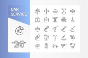 Autoservice-Icon-Pack für Ihr Website-Design, Logo, App, Benutzeroberfläche. vektor