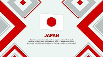 japan flagga abstrakt bakgrund design mall. japan oberoende dag baner tapet vektor illustration. japan oberoende dag