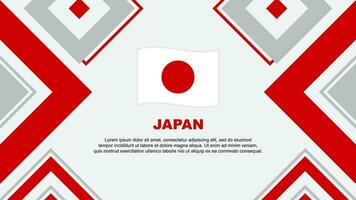 Japan Flagge abstrakt Hintergrund Design Vorlage. Japan Unabhängigkeit Tag Banner Hintergrund Vektor Illustration. Japan Unabhängigkeit Tag