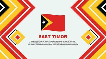 öst timor flagga abstrakt bakgrund design mall. öst timor oberoende dag baner tapet vektor illustration. öst timor design