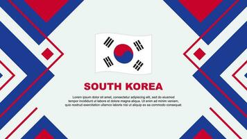 Süd Korea Flagge abstrakt Hintergrund Design Vorlage. Süd Korea Unabhängigkeit Tag Banner Hintergrund Vektor Illustration. Süd Korea Illustration