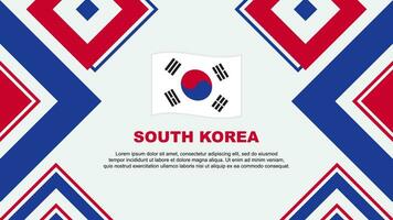 söder korea flagga abstrakt bakgrund design mall. söder korea oberoende dag baner tapet vektor illustration. söder korea oberoende dag