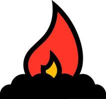 Feuer Emoji Design vektor