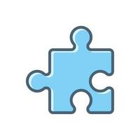 Puzzle Symbol Design Vektor Vorlage