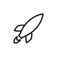 Raketen-Icon-Design-Vektor vektor