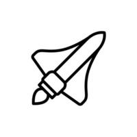 Raketen-Icon-Design-Vektor vektor