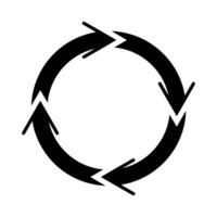 drehen Pfeil Symbol Design Vektor