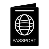 Reisepass Symbol Design Vektor