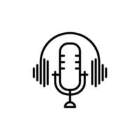 Podcast Symbol Design Vektor Vorlage