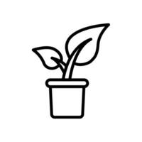 Pflanze Symbol Design Vektor