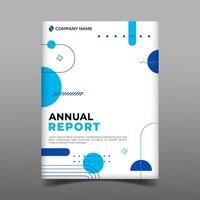 modern årlig Rapportera företag omslag bok mall geometrisk design vektor
