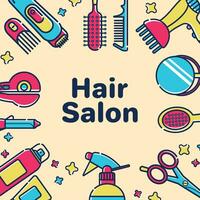 Haar Salon Vektor Illustration