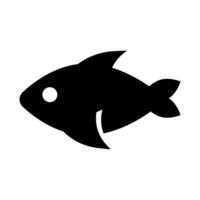 Aquarium Fisch Silhouette Symbol. Fisch Haustier. Vektor. vektor