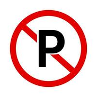 Nej parkering. cykel parkering förbjuden. vektor. vektor