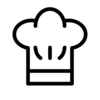 Koch Hut Silhouette Symbol. Bäckerei. Vektor. vektor