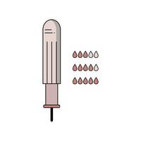 kvinnors menstruation och dynor linjär illustration vektor