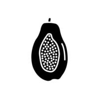 Papaya Symbol Vektor Illustration Design