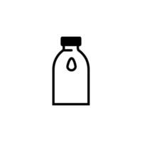 Milch Flasche Symbol Design Vektor