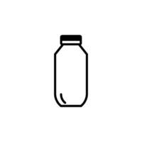 Milch Flasche Symbol Design Vektor