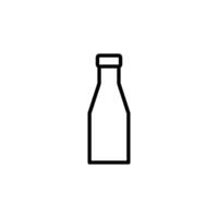 Milch Flasche Symbol Design Vektor