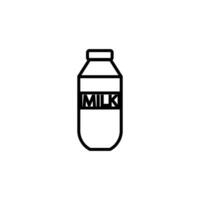 Milch Flasche Symbol Design Vektor