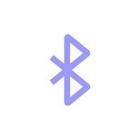 Bluetooth Symbol im Blau zum Technologie vektor
