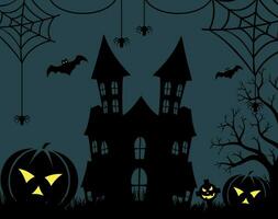 Lycklig halloween baner mall vektor