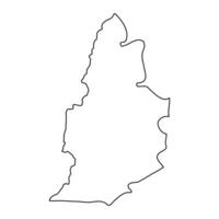 tulkarm Gouvernorat Karte, administrative Aufteilung von Palästina. Vektor Illustration.