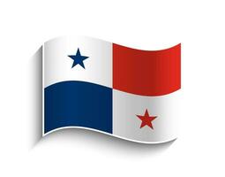 Vektor Panama winken Flagge Symbol