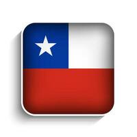 Vektor Platz Chile Flagge Symbol