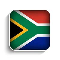 Vektor Platz Süd Afrika Flagge Symbol
