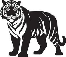 Tiger Vektor Silhouette Illustration, Silhouette Illustration