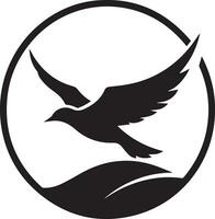 fliegend Vogel Logo Vektor Silhouette 3