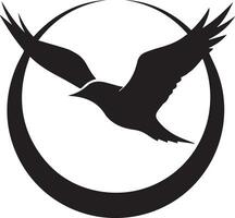 fliegend Vogel Logo Vektor Silhouette 4