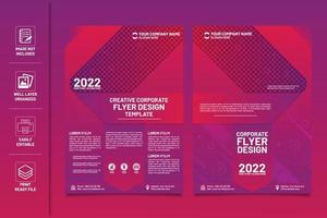 kreative Unternehmensflyer-Design-Vorlage.eps vektor