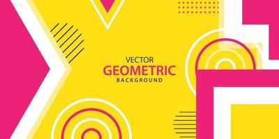 abstrakt geometrisk banner bakgrund vektor