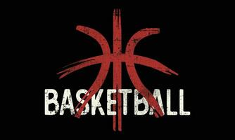 Basketball Vektor T-Shirt Design.